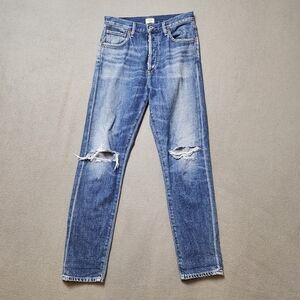 Citizens Of Humanity Liya High Rise Classic Fit Crop Jeans